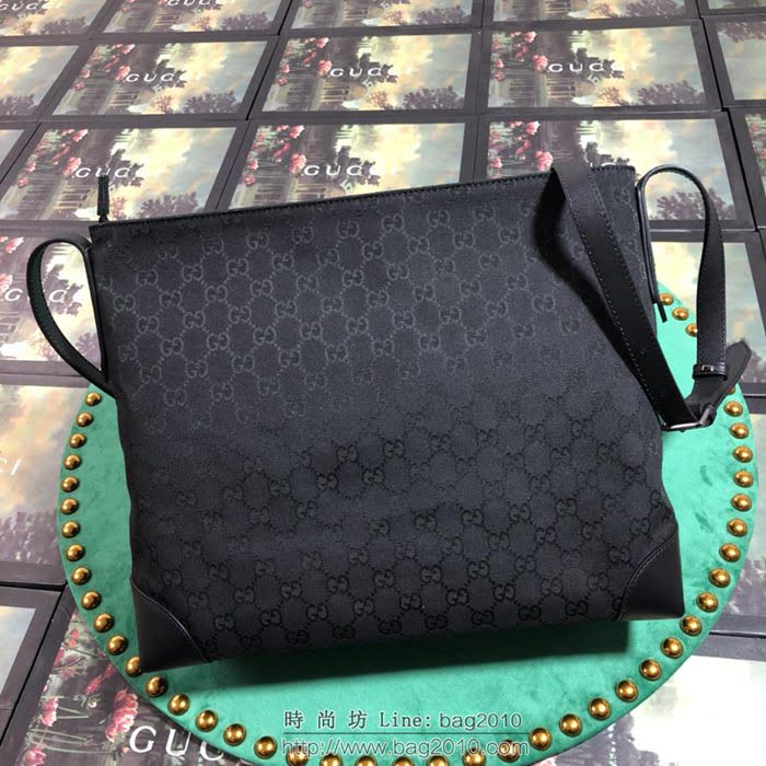 GUCCI 古馳男包 新款 308930 pvc配皮 雙G帆布 Gucci單肩斜挎包